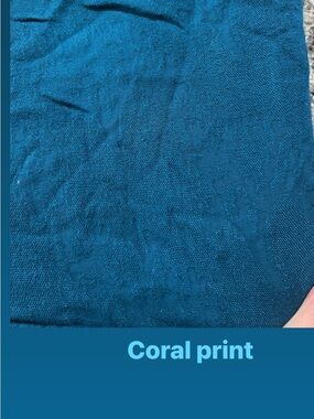 Tula Teal Blue coral print blanket